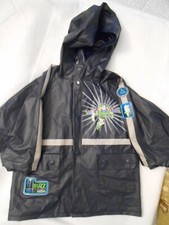 Disney Store Toy Story Buzz Lightyear Poly-Vinyl Rain Jacket Size XXS XS 2-4T