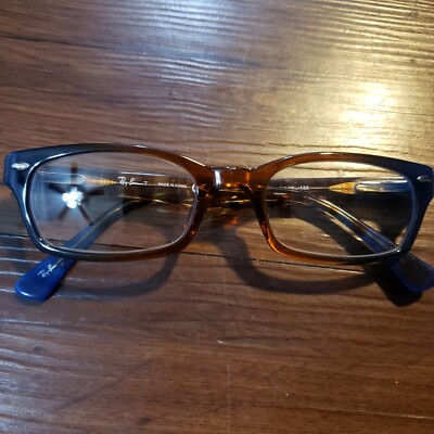Ray-Ban T RB 5150 5490 Brown Blue Gradient Rectangle Eyeglasses Only
