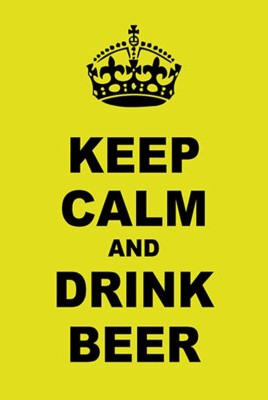 Blechschild 18x12 keep calm and drink beer Wand Deko Bar Kneipe Sammler Geschenk