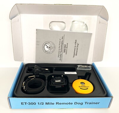 USED-Mini-EDUCATOR E-Collar-ET-300-1/2 Mile Remote Waterproof Collar-100 Levels