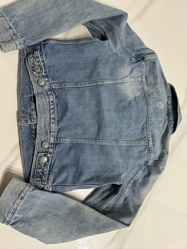 Levis Big Kids Girls Light Blue Button Down Jean Denim Trucker Jacket Medium - Picture 6 of 10
