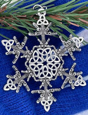 Pewter Irish Dance SnowWonders  Snowflake Ornament/Pendant