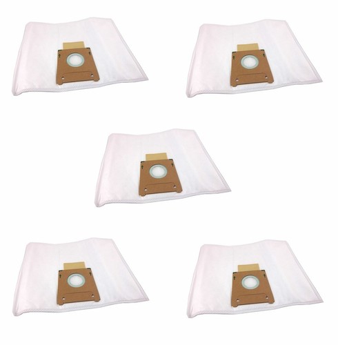 5 Sacchetti Per Aspirapolvere Verticale Per Karcher WD3, WD 3 Premium Wd3200 Wd3500p A2204 A2204 A2534 Se4001 Kar69591300 88767428