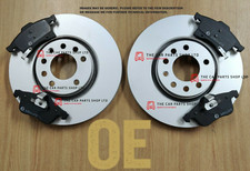 FOR FORD FOCUS ST 2.5 05-11 COATED FRONT BRAKE DISCS 320MM + BRAKE PADS