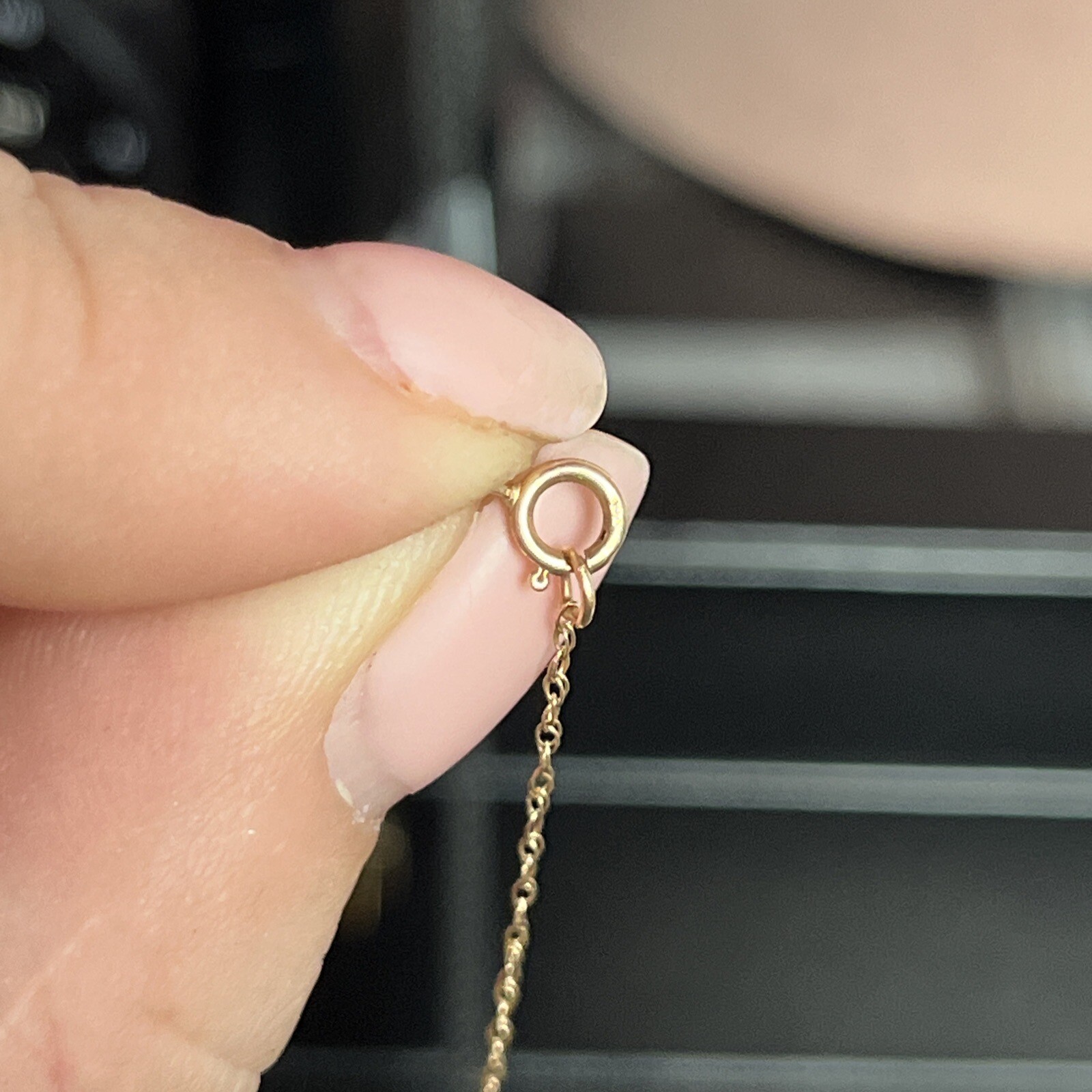 Brenda Necklace Real Gold Personalized 10k Yellow Gold Gem