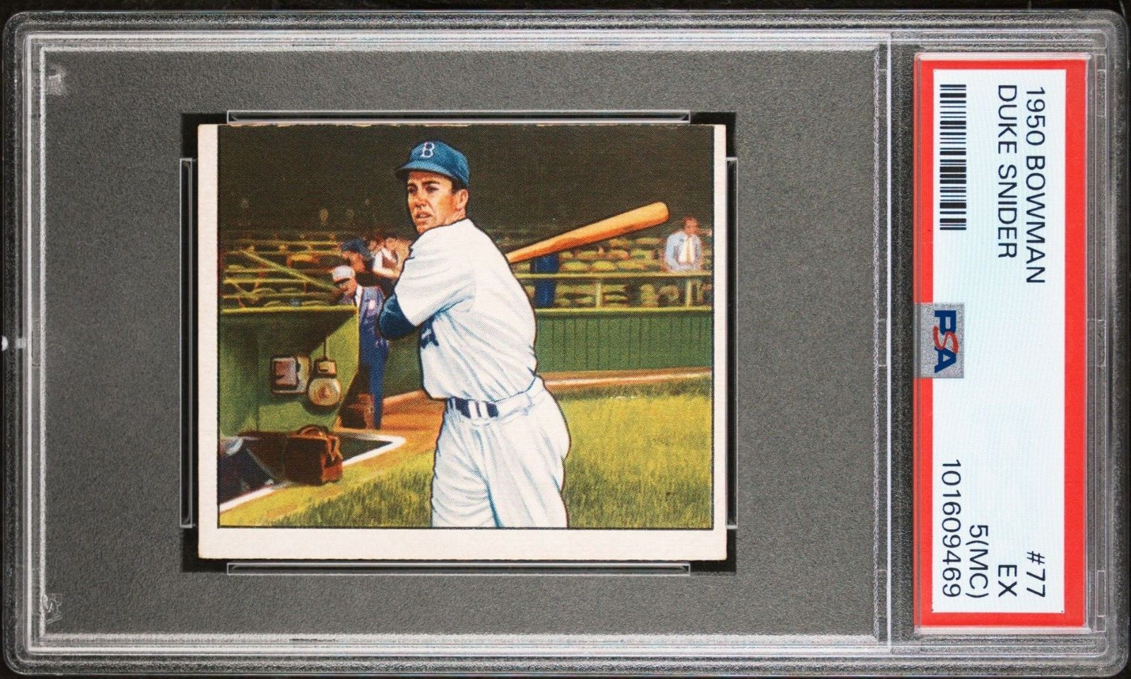 1950 Bowman #77 Duke Snider Brooklyn DODGERS HOF PSA 5 (POP 152)