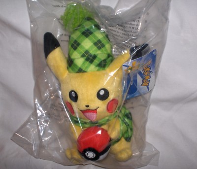 Pokémon Pikachu Plüschtier, 20 Cm – Weihnachtsmannmütze, Offizielles Lizenzprodukt