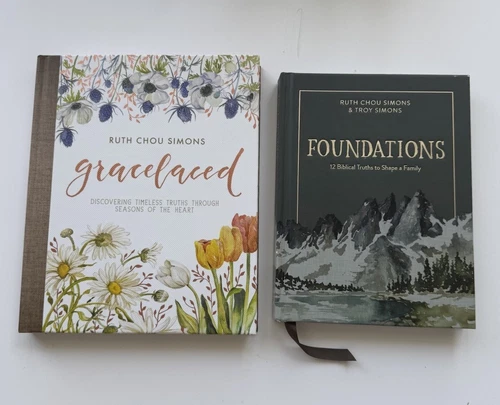 Ruth Chou Simons Gracelaced And Foundations Devotional 2 Books Bible Religious
