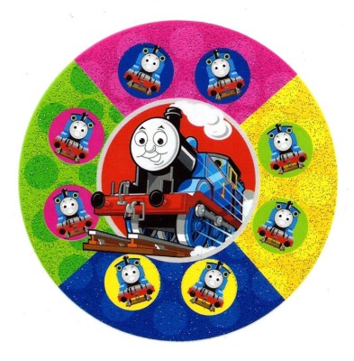 2,75X2.75'' Thomas TRAIN blue Engine IRON On TRANSFER Heat Vinyl DIY choo choo