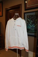 Hennessy Dahomey Game Never Stops White Hoodie Stitch Letter Mens XL NEW(bin322)