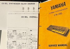 FREE S H  Yamaha Combo Synthesizer CS-30L CS30L Service Manual w/OVERALL CD