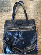 marc jacobs black leather tote