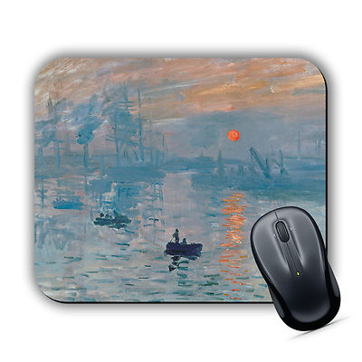 Impression Sunrise Claude Monet Hochwertiger MAUSMATTE Block Klassischer Kunstdruck Neu