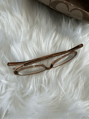 Coach Margarete toffee Eyeglasses Frames Full Rim  display picture 3