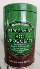 Trader Joe's Peppermint Hot Chocolate Chocolate Shavings 8 oz Rare