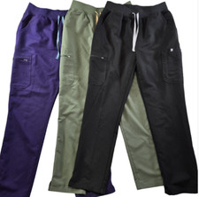 FIGS Scrub Cargo Pants Mens LT Tall Straight Relaxed Drawstring Elastic Waist