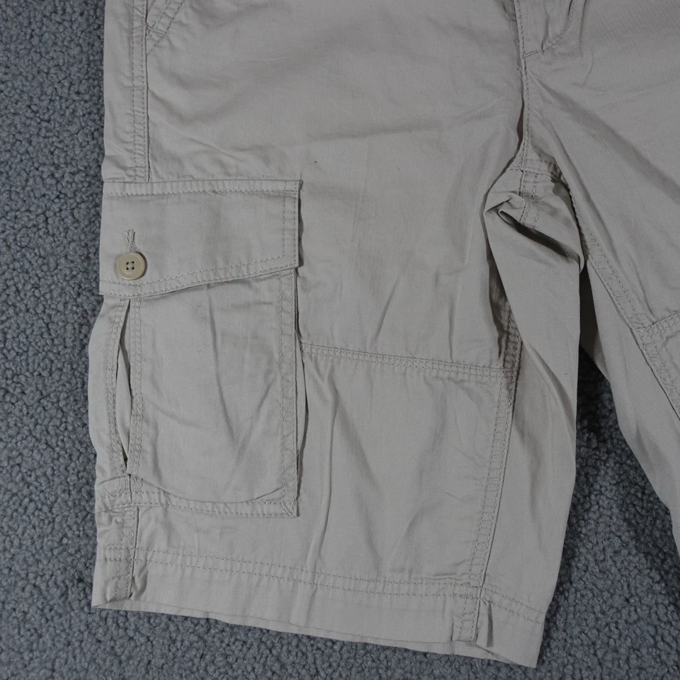 Sonoma Cargo Shorts Men 30 Lightweight Cotton Color is Silver Lining NWT - Image 3 of 4