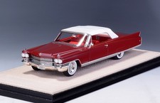 1963 Cadillac Eldorado Biarritz Closed Roof Matador Red Metallic in 1:43 scale