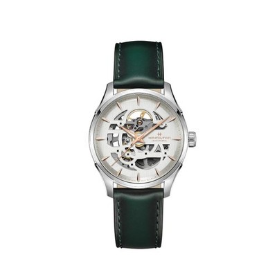 HAMILTON Jazzmaster Skeleton Auto H42535810 White Men's Watch New in Box