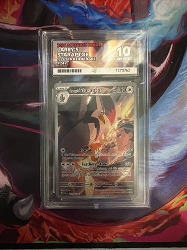 Pokémon TCG ACE GEM 10 Larry's Staraptor 249/217 2026 Ascended Heroes IR Holo EN