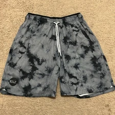 BYLT Premium Basics Mens Med Active Training Shorts Drawstring Lined Cloud Dye