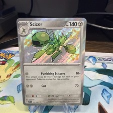 Pokemon Scizor Shiny Rare 191/091 Paldean Fates Baby Shiny NM/M
