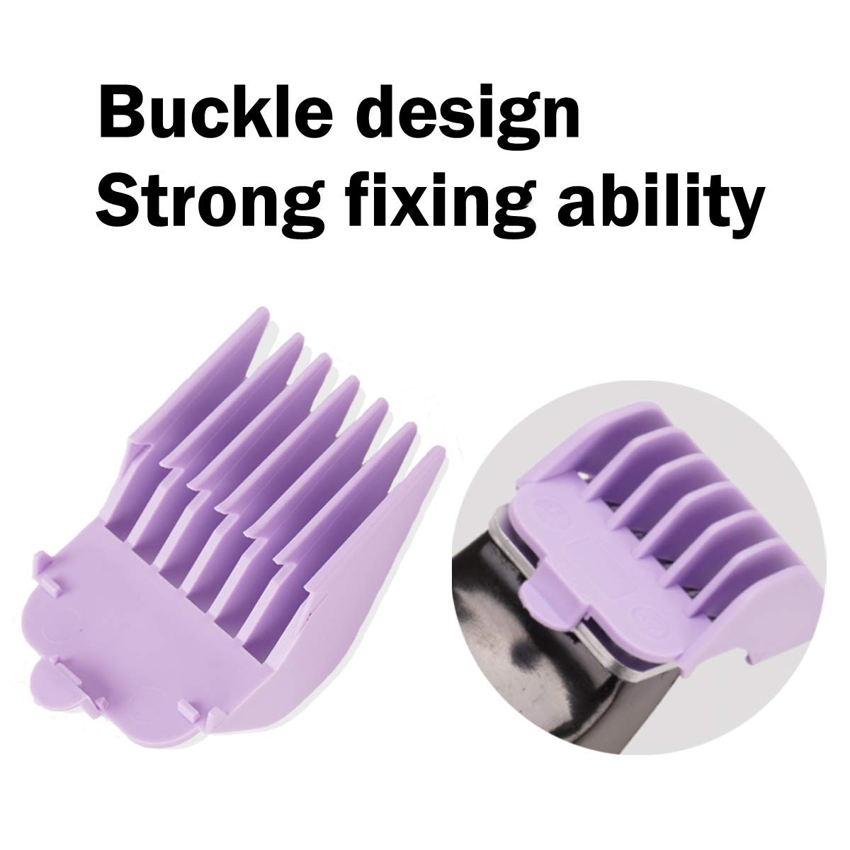 Combo Size 1/16&Prime; to 1&Prime; Hair Clipper Comb Guard Guide Set Fits Wahl