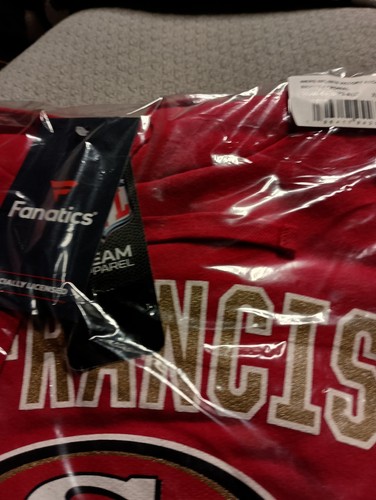 San Francisco 49ers NFL Team Apparel Mens XL Red Fleece Pullover Hoodie New - Picture 3 of 4
