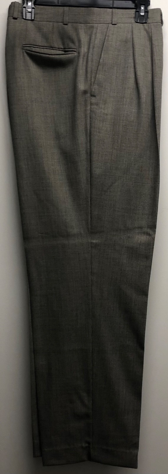 RALPH LAUREN CHAPS VNTG GRAY HOUNDSTOOTH MICRO PLAID WOOL CLOTH JACKET PANT SUIT image 10