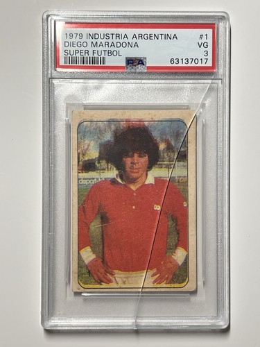 1979 Crack Super Futbol - Diego Maradona #1 PSA 3