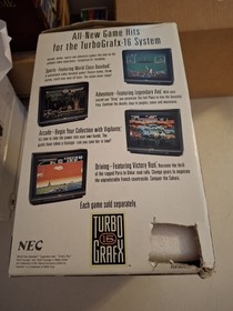 NEC TurboGrafx-16 Console Boxed TurboPad Manuals Keith Courage Power Golf Tested