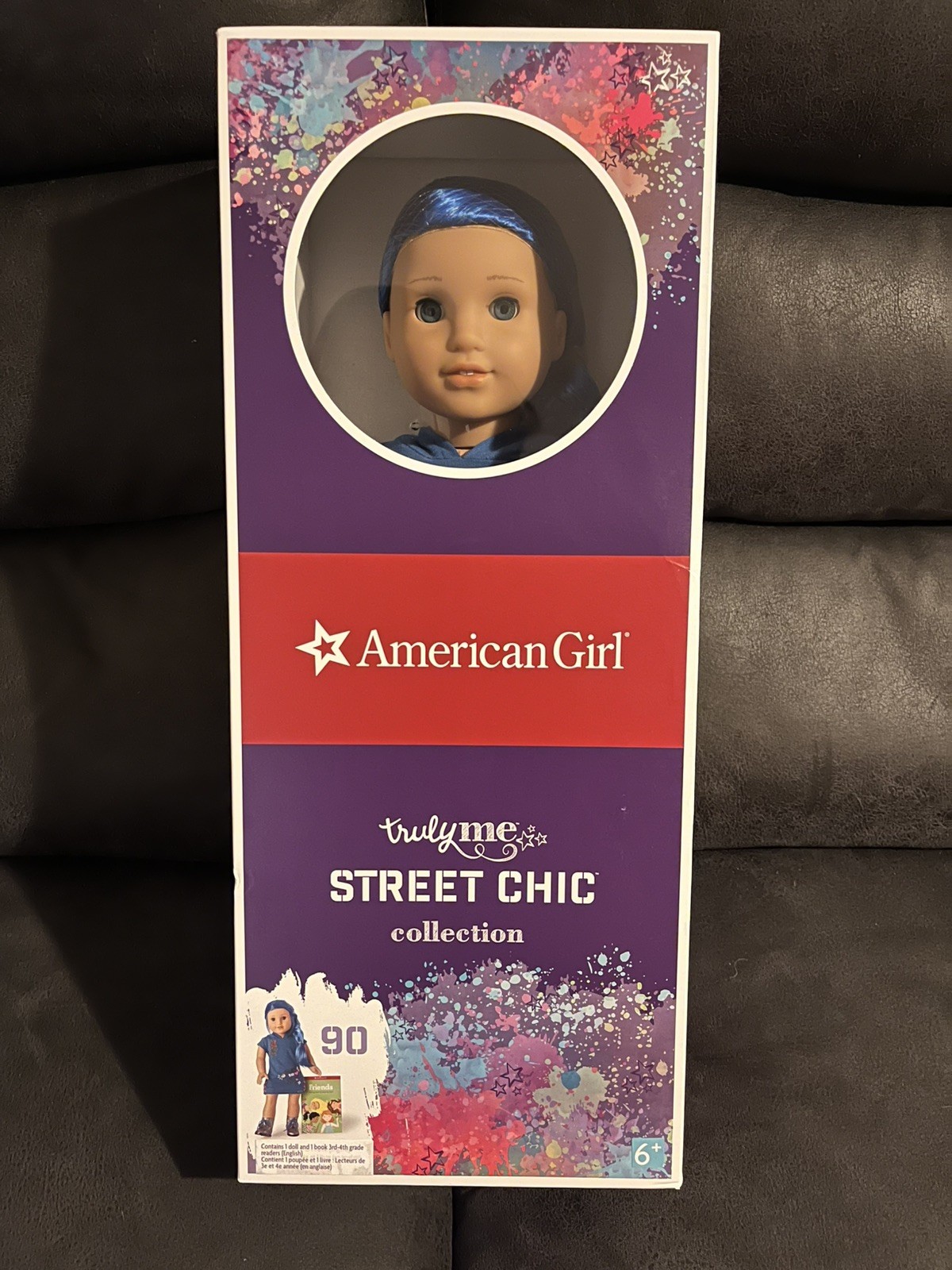 American Girl Doll 18&rdquo; Street Chic doll #90 blue hair, blu