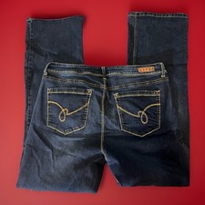 Lei Jeans Dark Wash Straight Leg Mid Rise Women?s Size 15