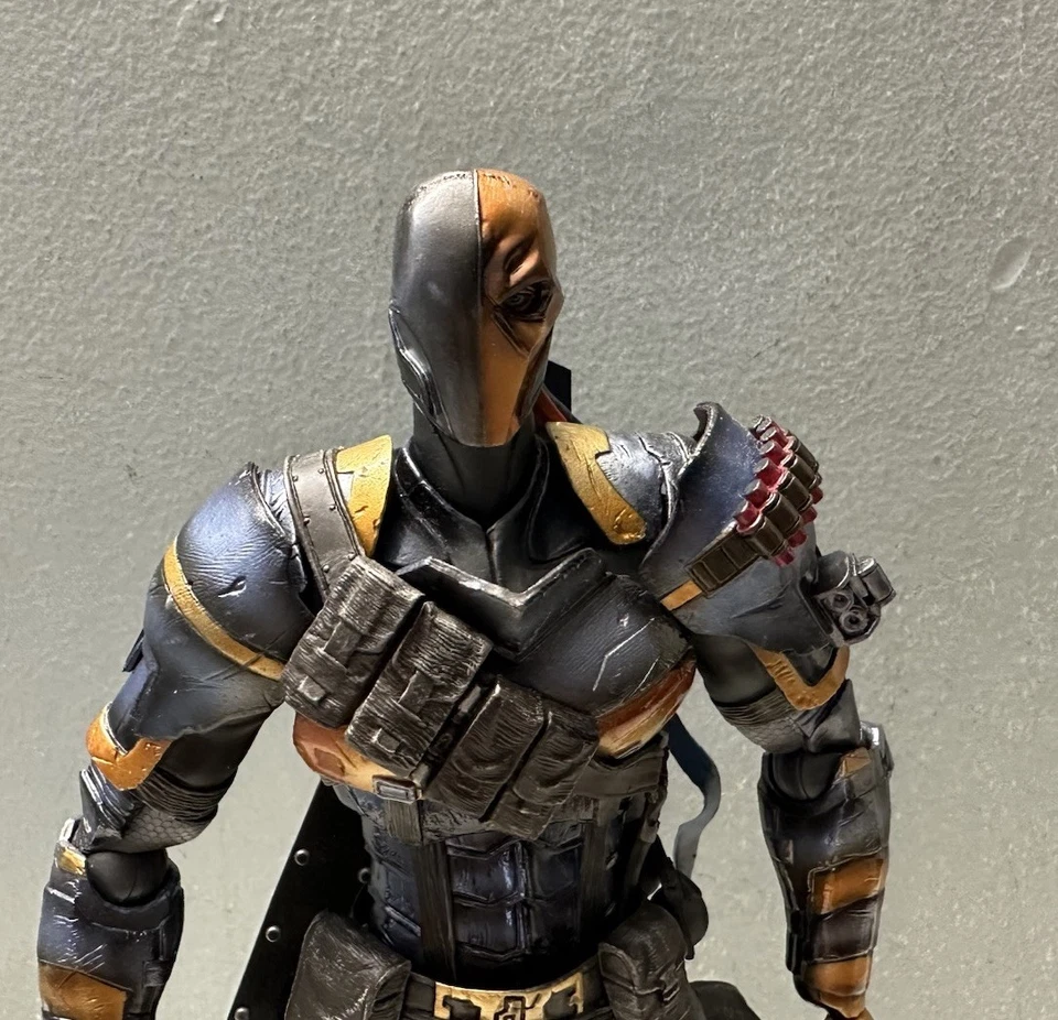 "Figura de acción Play Arts Kai Deathstroke Batman 10"" DC Comics Arkham Origins" Foto 2 de 3