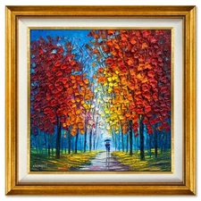 Slava Ilyayev, Framed Original Oil Painting on Canvas, Hand Signed with Letter o