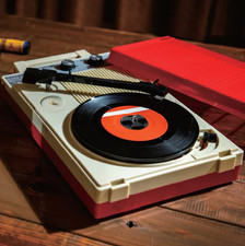 Anabas GP-N3R Portable Record Player Turntable Retro Audio Red Japan New