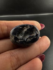 Ancient Bactrian Lapis Lazuli Stone Seal Bead Intaglio Pendant Roman