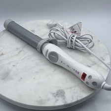 Beachwaver Series S1 Rotating Curling Iron 1.25" Barrel Silver DV1138 EUC WORKS!