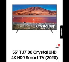 Samsung 55-inch Smart Crystal UHD 4K TV 7 Series UE55TU7100k Very Good Condition