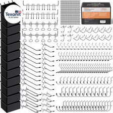 278PCS Pegboard Accessories Organizer Kit, Peg Board Hooks Assortment with Bins
