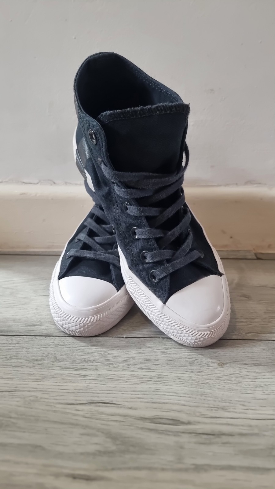 Converse Chuck Taylor All Star High Top Canvas Trainers Black White UK 5.5 EU 38 image 2