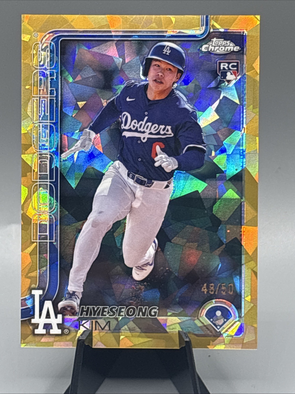 2025 Topps Chrome Sapphire- Hyeseong Kim #152 Gold  Refractor /50 (RC)