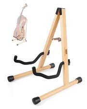 Cello Stand with Bow Holder,A-Frame Floor Stand with Padded Foam, Handcrafted...