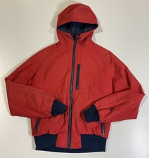 Vintage NILS Ski Snowboard Jacket Coat Sz S Made In USA Hooded Distressed 80s