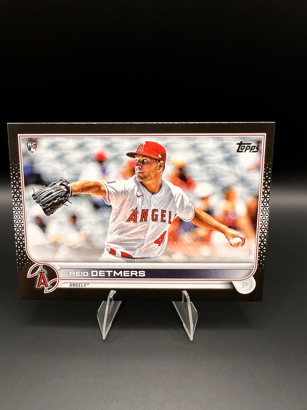 Topps 2022 Series 1 Black #201 /71 Reid Detmers RC Los Angeles Angels
