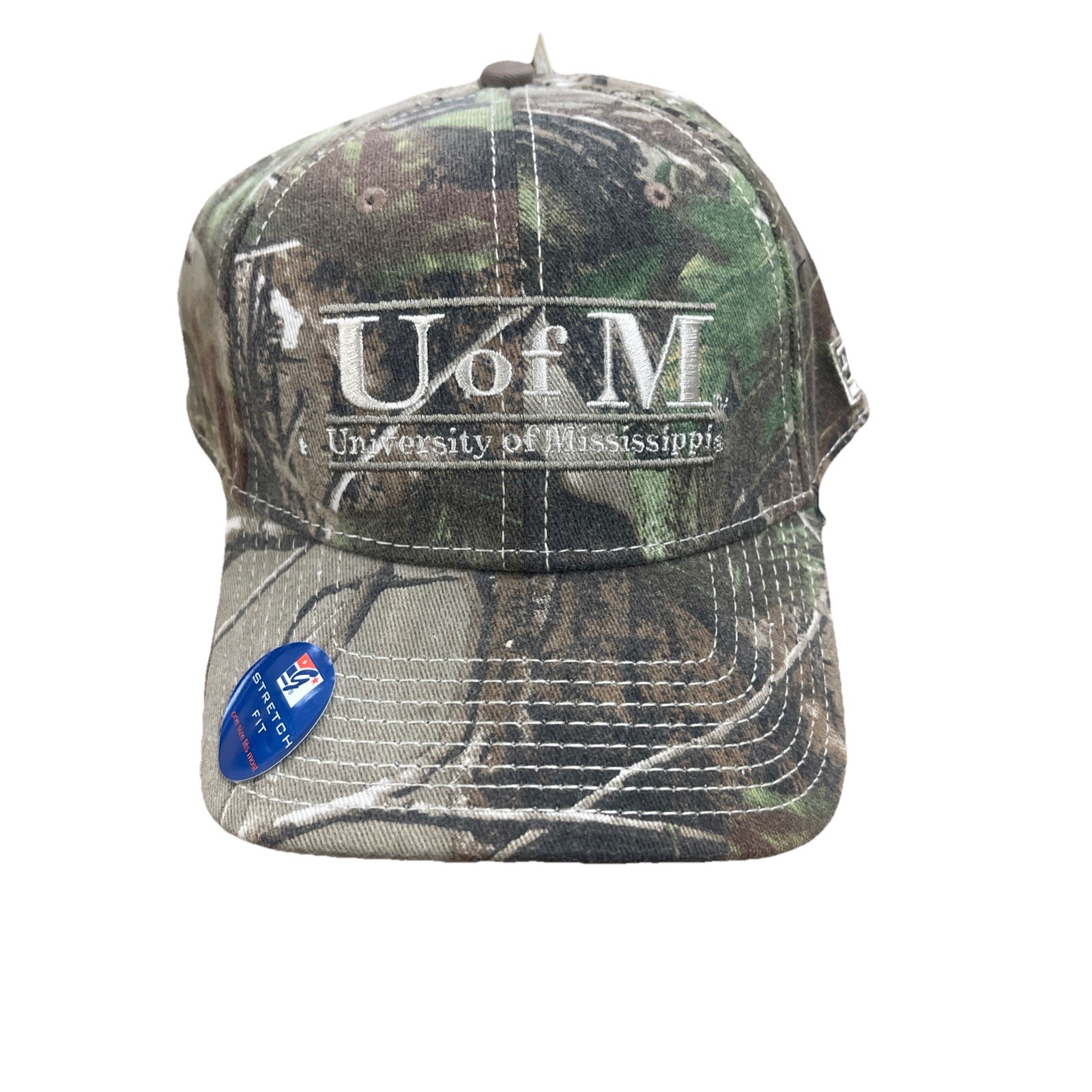 The Game Headwear University Of Mississippi Camo Stretch Fit Hat