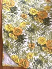 Vintage 60s/70s Queen Size Bedspread Flower Retro Mod Quilt Yellow Orange Green — photo 8