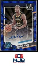 2023-24 Donruss Isaiah Wong Rated Rookies Signatures Blue Laser #/25 Auto #283