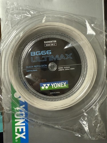 New Yonex BG66 Ultimax BG66UM-2 200M Reel String Yellow - 第 4/8 張圖片