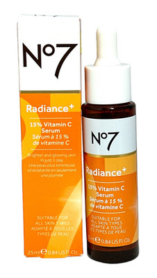 No7 Radiance+ 15% Vitamin C Serum (25ml/0.84fl.oz) As Seen In Pics